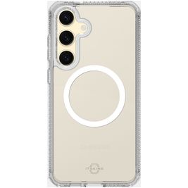ITSKINS Level 2 HybridMagClear R Durchsichtig Samsung Galaxy S24 FE MagSafe Hülle Hardcase Backcover Stoßfest - Transparent