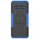 Mobigear Tire LG V60 ThinQ Hülle Hardcase Backcover Stoßfest mit Ständer - Schwarz / Blau