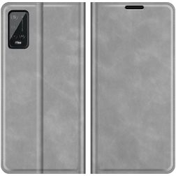 Mobigear Retro Slim Wiko Power U20 Hülle Klapphülle Geldbörse - Grau