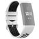 Mobigear Sport Plus Buckle Silikon Fitbit Charge 4 Armband Dornschließe - Weiß / Blau