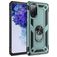 Mobigear Armor Ring Samsung Galaxy S20 FE Hülle Hardcase Backcover Stoßfest mit Ringhalter - Grün