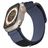 Mobigear Outdoor Nylon Apple Watch Armband Klettverschluss - 42/41/40/38 mm - Dunkelblau