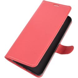 Mobigear Classic LG K51s Hülle Klapphülle Geldbörse - Rot
