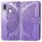 Mobigear Butterfly Samsung Galaxy A40 Hülle Klapphülle Geldbörse - Lila