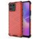Mobigear Honeycomb HONOR X8 Hülle Hardcase Backcover Stoßfest - Rot