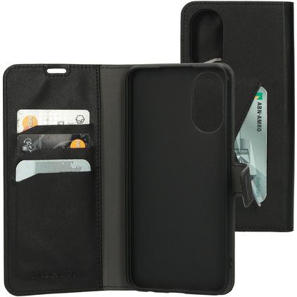 Mobiparts Classic Wallet OPPO A17 Hülle Klapphülle Geldbörse - Schwarz
