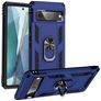 Mobigear Armor Ring Google Pixel 7 Hardcase Backcover Shockproof mit Ringhalter - Blau