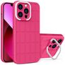 Mobigear Cube iPhone 14 Plus Hülle Hardcase Backcover mit Ständer - Magenta
