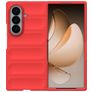 Mobigear Bumpy Samsung Galaxy Z Fold 8 Ultra Hülle Flexibles TPU Backcover - Rot