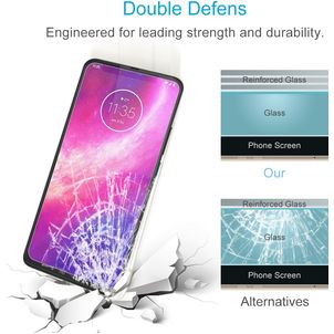 Mobigear Motorola One Hyper Panzerglas Gehärtetes Glas Displayschutz - Hüllenfreundlich