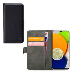 Mobilize Classic Gelly Wallet Samsung Galaxy A03 Klapphülle Portemonnaie - Schwarz