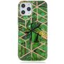 Mobigear Marble iPhone 12 Pro Max Hülle Flexibles TPU Backcover - Grün