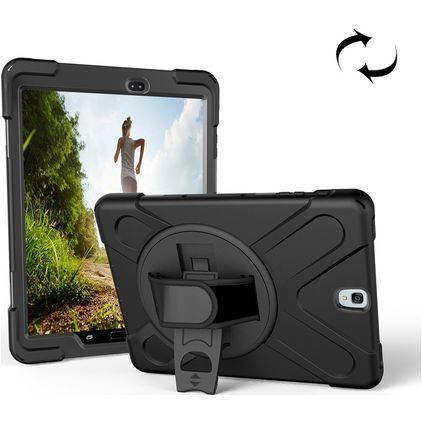 Mobigear SureGrip XGuard Samsung Galaxy Tab S3 9.7 Hülle Kunststoff,Silikon Backcover + Ständer - Schwarz