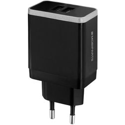 Mobiparts Dual USB Ladegerät 4.6A - Schwarz
