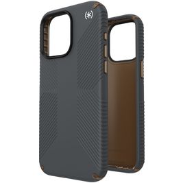 Speck Presidio2 Grip iPhone 15 Pro Max Hülle Hardcase Backcover Stoßfest - Charcoal Grey