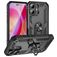 Mobigear Armor Ring iPhone 16 Hülle Hardcase Backcover Stoßfest mit Ringhalter - Schwarz