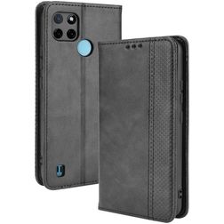 Mobigear Sensation Realme C25Y Hülle Klapphülle Geldbörse - Schwarz