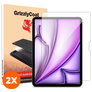 GrizzlyCoat Magic Applicator iPad Air 11 Zoll (2025) Panzerglas Gehärtetes Glas Displayschutz - Hüllenfreundlich + Applikator (2er Pack)