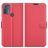 Mobigear Classic Motorola Moto G50 Klapphülle Portemonnaie - Rot