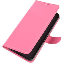 Mobigear Classic LG K51s Hülle Klapphülle Geldbörse - Magenta