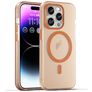 Mobigear Shockproof iPhone 16 Pro Max MagSafe Hülle Flexibles TPU Backcover - Orange