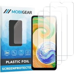 Mobigear Samsung Galaxy A04s Displayschutz Schutzfolie - Hüllenfreundlich (3er Pack)