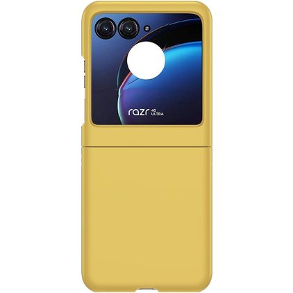 Mobigear Colors Motorola Razr 40 Ultra Hülle Hardcase Backcover - Gelb
