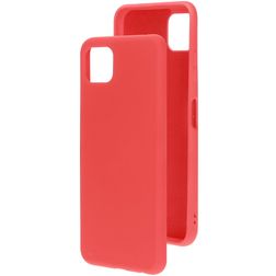 Mobiparts Samsung Galaxy A22 5G Silikon Backcover - Scarlet Red