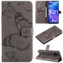 Mobigear Butterfly Vivo Y33s Hülle Klapphülle Geldbörse - Grau