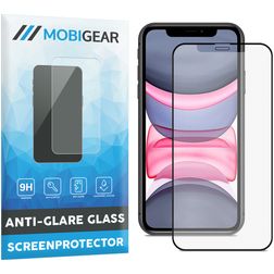 Mobigear Premium iPhone XR Panzerglas Gehärtetes Glas Displayschutz Anti-Glare - Hüllenfreundlich - Schwarz