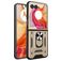 Mobigear Armor Ring Motorola Razr 50 Ultra Hülle Hardcase Backcover Stoßfest mit Ringhalter - Gold