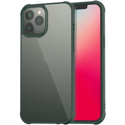 Mobigear Crystal iPhone 12 Pro Max Hülle Hardcase Backcover - Transparent / Grün