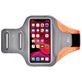 Mobigear Easy Fit Handyhalterung Joggen Nokia 4.2 Sporthülle Neopren Sportarmband - Orange