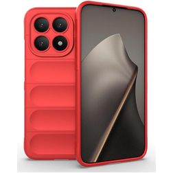 Mobigear Bumpy Xiaomi 15T Hülle Flexibles TPU Backcover - Rot
