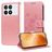 Mobigear Flowers POCO X6 Pro Klapphülle Portemonnaie - Roségold