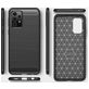 Mobigear Brushed Slim Samsung Galaxy A52s 5G Hülle Flexibles TPU Backcover - Schwarz