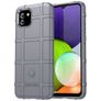 Mobigear Rugged Shield Samsung Galaxy A03 Hülle Flexibles TPU Backcover Stoßfest - Grau