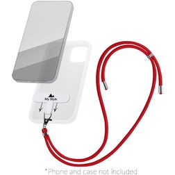 My Style Lanyard Verstellbare Universal-Handykette - Rot