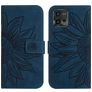 Mobigear Sunflower Motorola Moto G72 Hülle Klapphülle Geldbörse - Blau