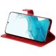 Mobigear Zipper Samsung Galaxy S23 Hülle Klapphülle Geldbörse - Rot