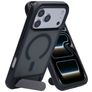 Mobiparts Hardcover iPhone 17 Pro Max MagSafe Hülle Hardcase Backcover mit Ständer - Satin Black