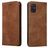 Mobigear Retro Slim Samsung Galaxy A51 Hülle Klapphülle - Braun