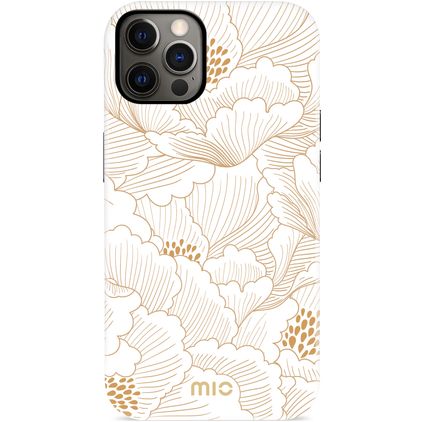 MIO iPhone 12 MagSafe Hülle Hardcase Backcover - White Roses