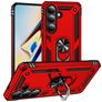 Mobigear Armor ring Samsung Galaxy S26 Hülle Hardcase Backcover Stoßfest mit Ringhalter - Rot