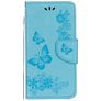 Mobigear Butterfly iPhone XS Hülle Klapphülle Geldbörse - Blau