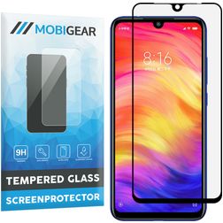 Mobigear Premium Xiaomi Redmi Note 7 Panzerglas Gehärtetes Glas Displayschutz - Hüllenfreundlich - Schwarz