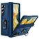 Mobigear Armor Ring Samsung Galaxy Z Fold 6 Hülle Hardcase Backcover Stoßfest mit Ringhalter - Marineblau