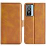 Mobigear Slim Magnet Vivo Y76 Hülle Klapphülle Geldbörse - Cognac