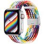 Mobigear Braided Nylon Apple Watch Armband Klappschließe - 49/46/45/44 mm - Rainbow