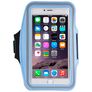 Mobigear Handyhalterung Joggen iPhone 7 Plus Sporthülle Neopren Sportarmband - Blau